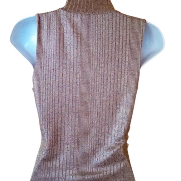 GUESS Bronze Knit Dress Size Small - Picture 4 of 5